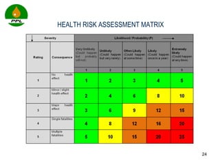 HEALTH RISK ASSESSMENT MATRIX 