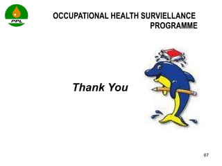 OCCUPATIONAL HEALTH SURVIELLANCE  PROGRAMME Thank You 