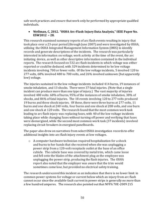 Occupational Injuries From Electrical Shock & Arc Flash Events | PDF