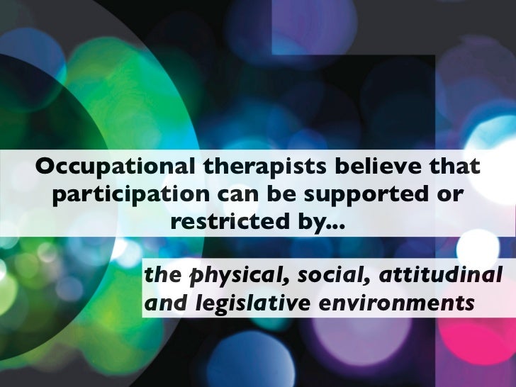 Occupational justice for slideshare