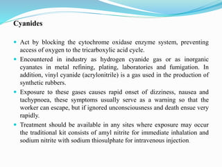 Cynide Injection Occupational lung diseases | PPTX