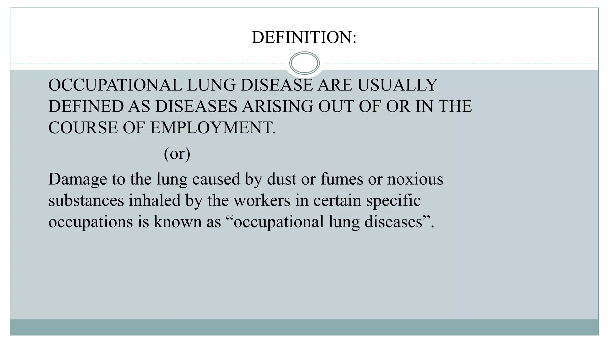 Photo inspiration: Occupational Lung Diseases Photo Inspiration