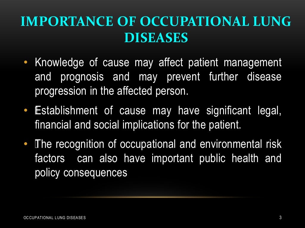 Occupational lung diseases general principles and approaches and ber…
