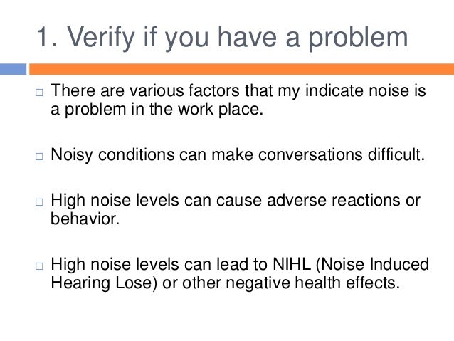 Dissertation on noise exposure