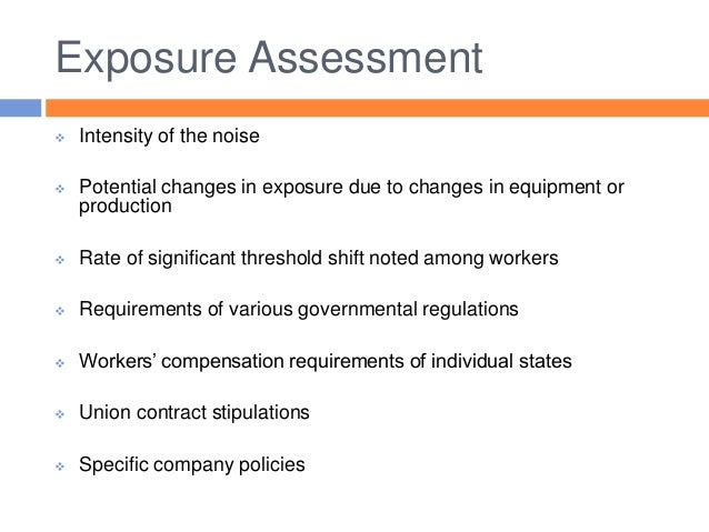 Dissertation on noise exposure