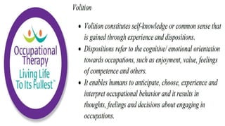 Occupational Performance in Occupational Therapy