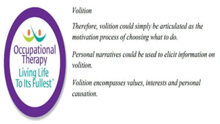 Occupational Performance in Occupational Therapy