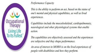 Occupational Performance in Occupational Therapy