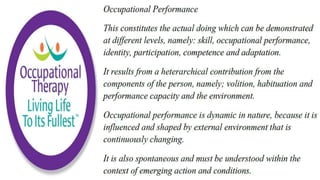Occupational Performance in Occupational Therapy