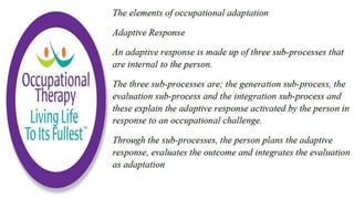 Occupational Performance in Occupational Therapy
