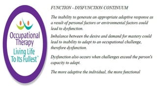 Occupational Performance in Occupational Therapy