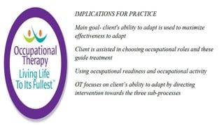 Occupational Performance in Occupational Therapy