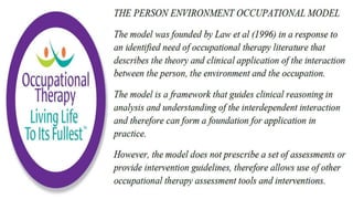 Occupational Performance in Occupational Therapy