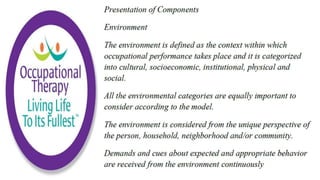 Occupational Performance in Occupational Therapy