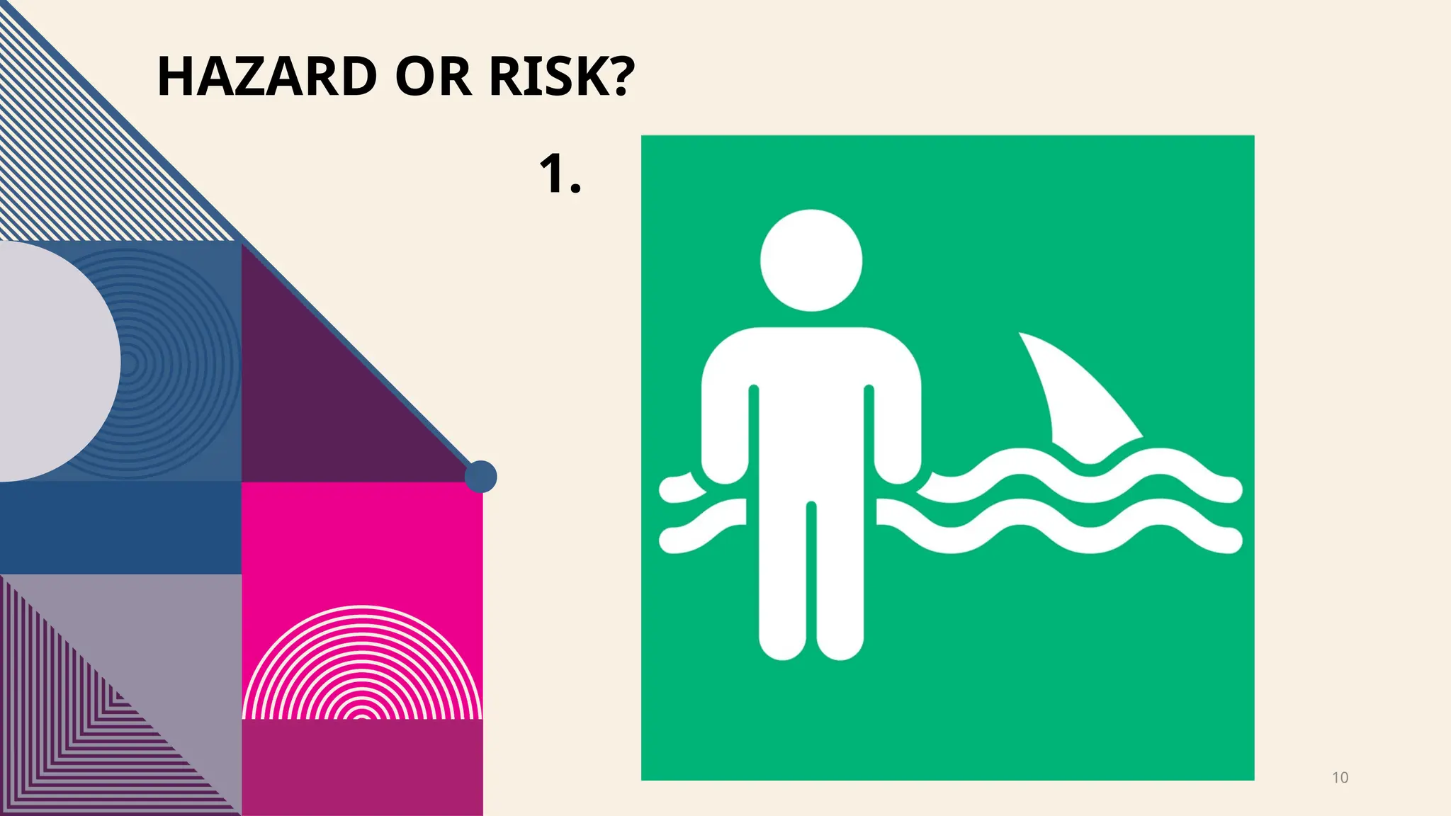 10
HAZARD OR RISK?
1.
 
