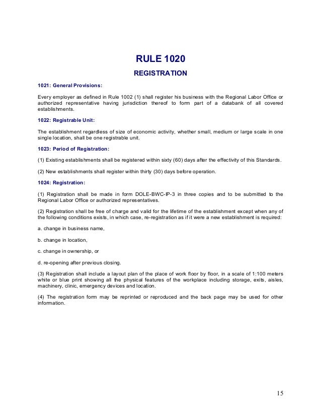 Download Software Dole Occupational Safety And Health Standards Manual