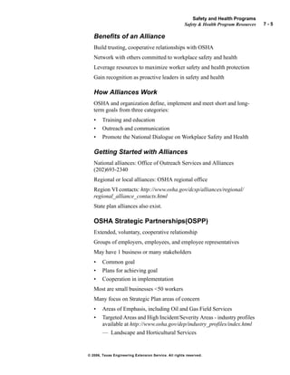 Start Program Osha Occupational Safety and Health Standards for the Oil and Gas Industry ...