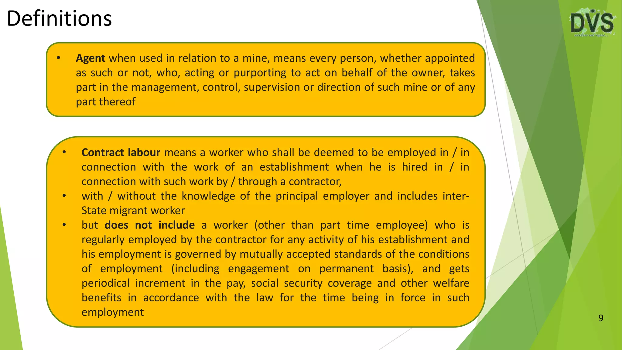 Worker Definitions occupational safety health and working code 2020 | PDF