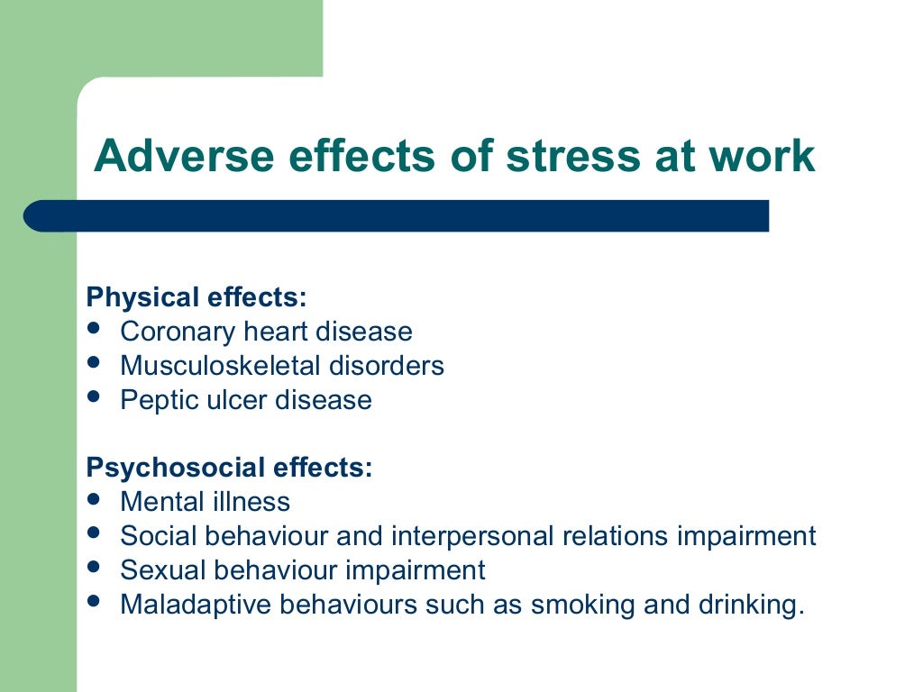 Occupational stress