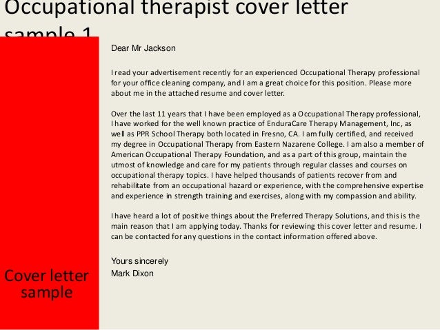 Occupational Therapist Cover Letter from image.slidesharecdn.com