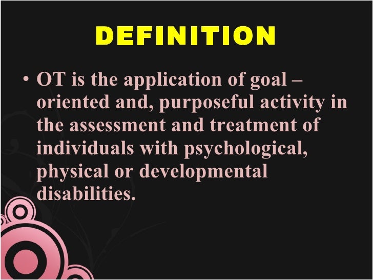 Occupational Therapy