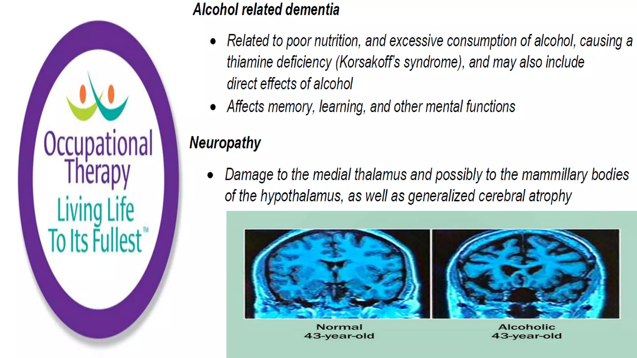 Occupational Therapy and Dementia Care part 2