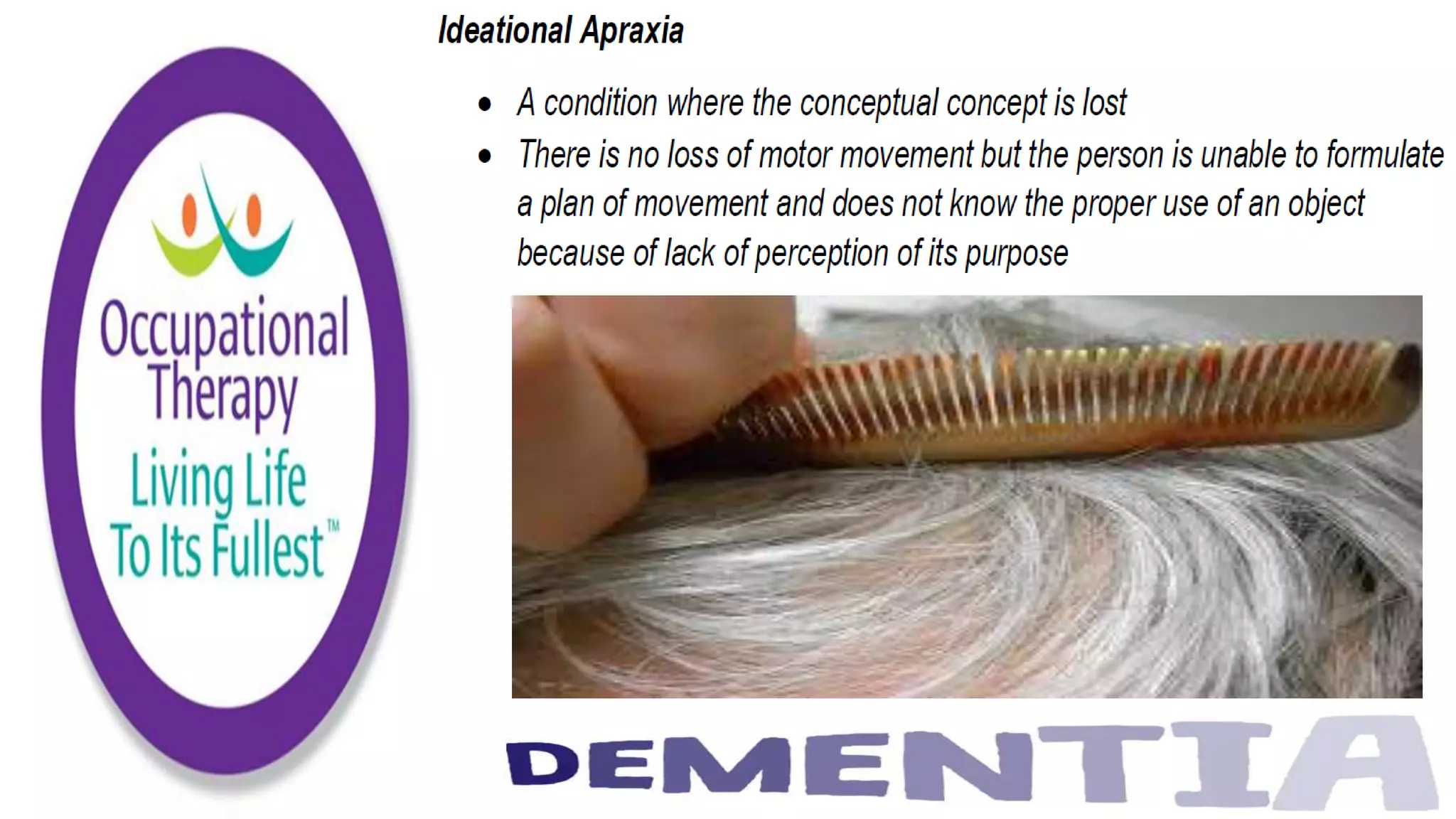 Occupational Therapy and Dementia Care part 2