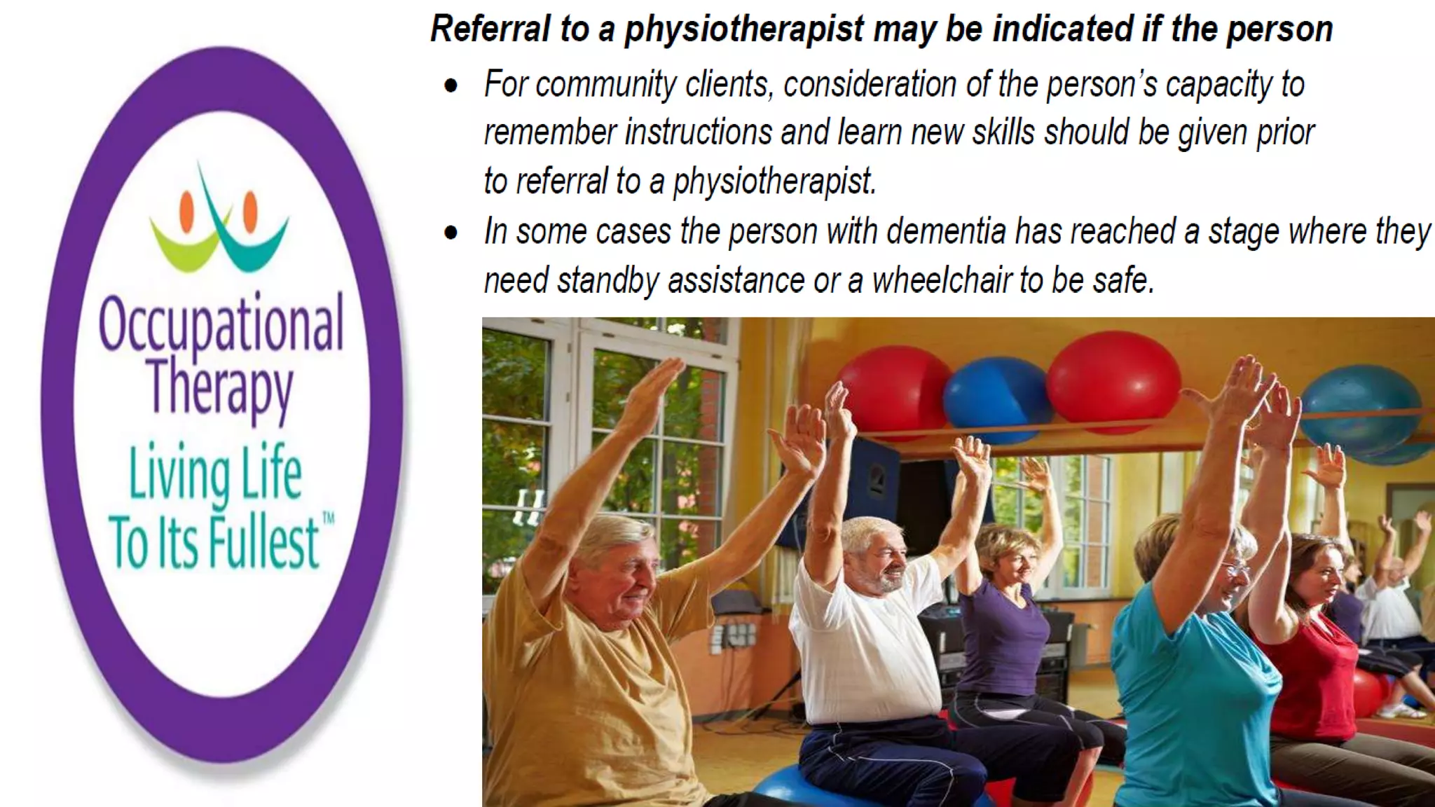 Occupational Therapy and Dementia Care part 3