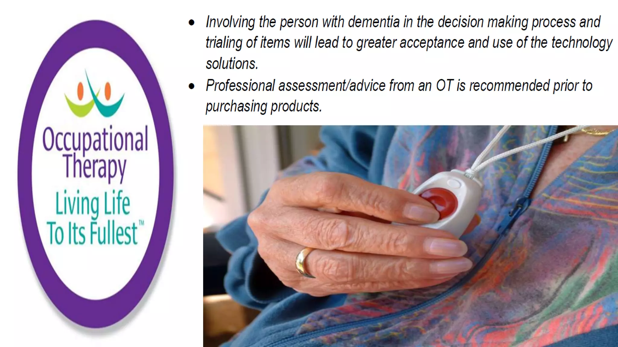 Occupational Therapy and Dementia Care part 3