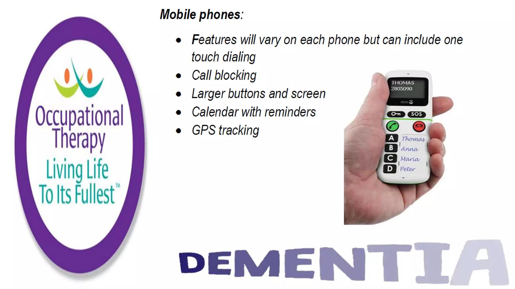Occupational Therapy and Dementia Care part 3