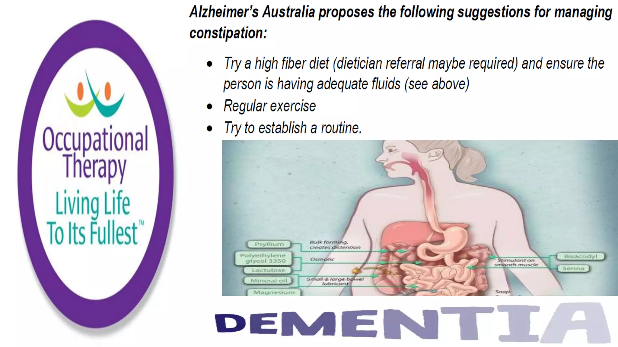 Occupational Therapy and Dementia Care part 3
