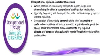 Occupational Therapy for the Elderly Population
