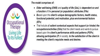 Occupational Therapy for the Elderly Population