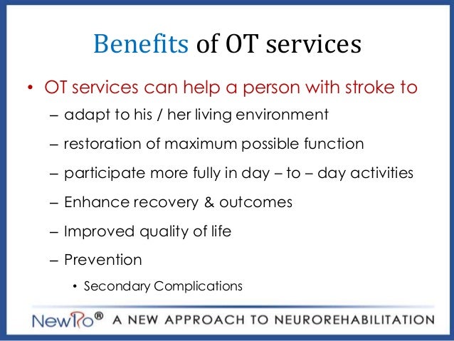 Case study stroke patient occupational therapy