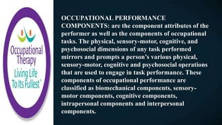 Occupational therapy task analyzis | PPTX