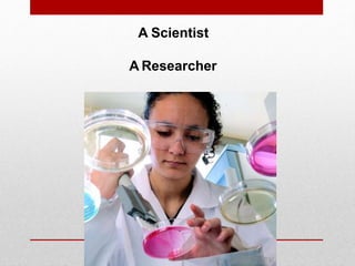 A Scientist
A Researcher
 