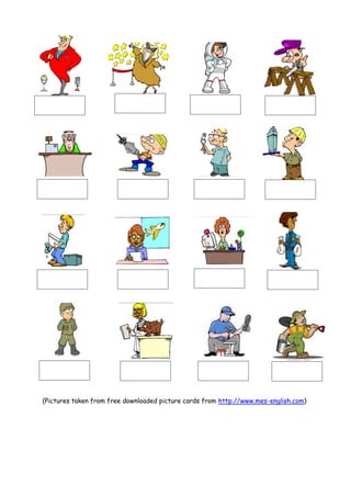 occupations worksheet