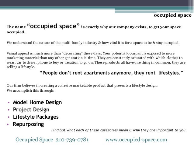 Occupied Space Portfolio Multi Family Housing Developer By Jacqueline 