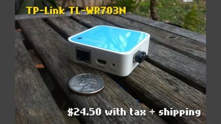 No Internet
No wifi password
Anonymous accounts
Filter by proximity
 