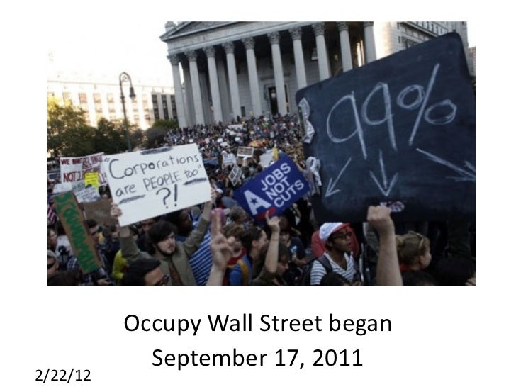 the occupy movement It started as a catchphrase and became a global movement on sept 17, 2011, hundreds of protesters marched through the streets of manhattan and began an encampment in zuccotti park defined. the occupy movement It started as a catchphrase and became a global movement on sept 17, 2011, hundreds of protesters marched through the streets of manhattan and began an encampment in zuccotti park defined.