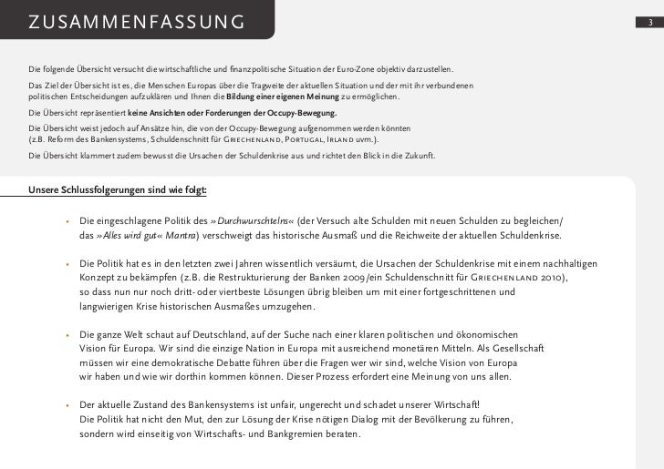 Occupyfrankfurt Analyse Eurokrise