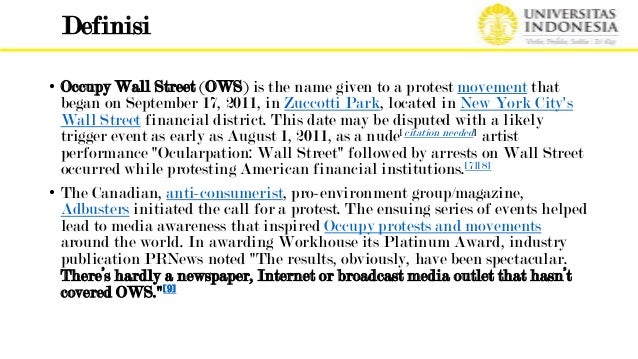 Occupy Wall Street Movement