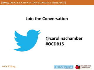 Join the Conversation
@carolinachamber
#OCDB15
 