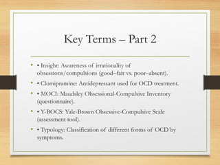 Obsessive-Compulsive Disorder (OCD): Diagnostic Criteria, Case Study ...