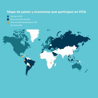 OCDE EDUCACIÓN Y COMPETENCIAS © OCDE 2019
20
Mapa de países y economías que participan en PISA
Países de la OCDE
Países y ...