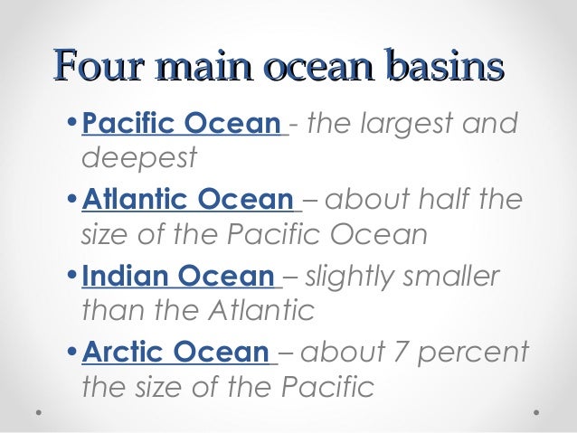 ocean topography ocean by size