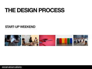 THE DESIGN PROCESS

START-UP WEEKEND




                   !
 