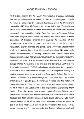 Oceanarium Reimagined Students Sheet | PDF