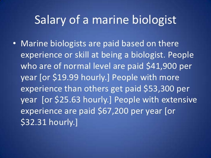 salary of a marine biologist