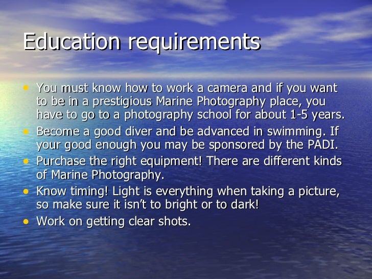 Marine photography